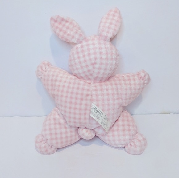 ANIMAL Alley pink gingham bunny rabbit plush 12” baby stuffed toy - Picture 3 of 6
